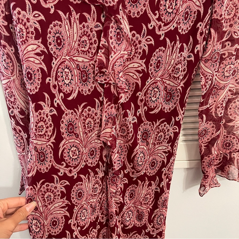 90’s Vintage I.C.E. Paisley Midi Dress - Picture 2 of 9